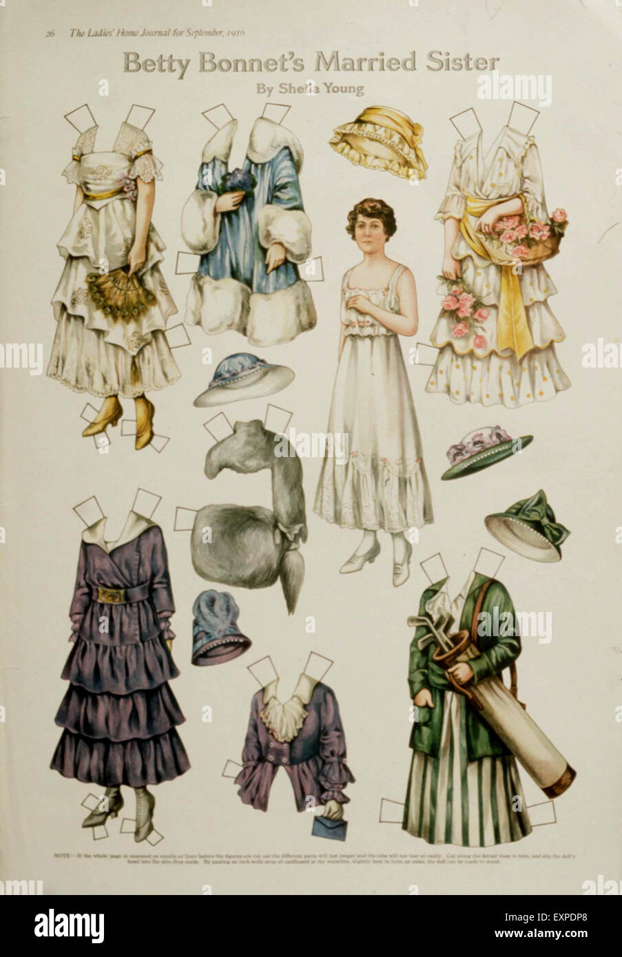 Années 1900, USA Mode Magazine Advert Banque D'Images