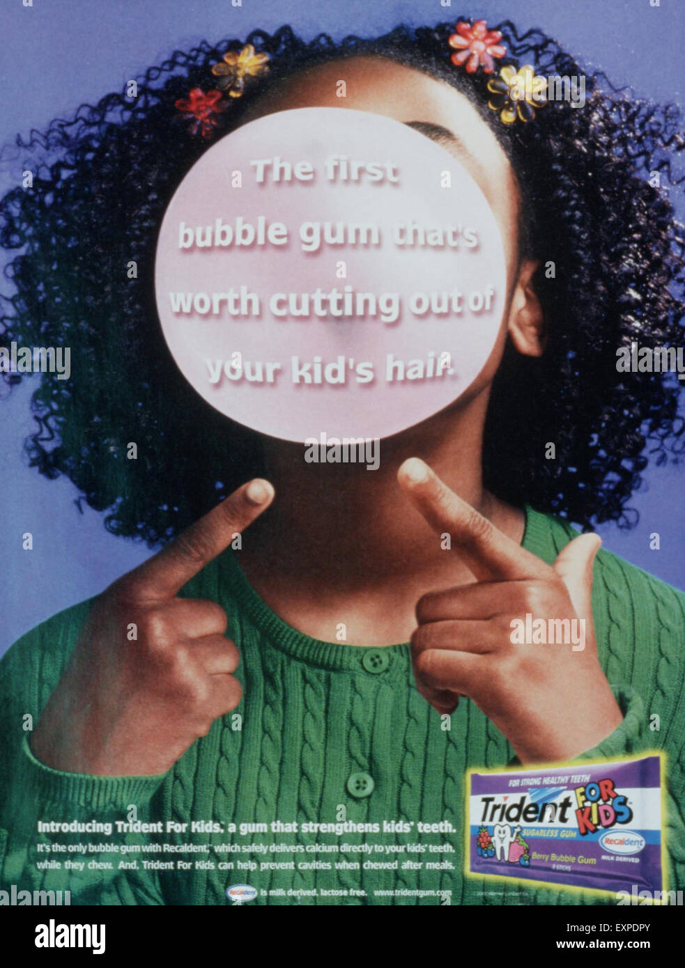 1990 UK Magazine Trident Advert Banque D'Images