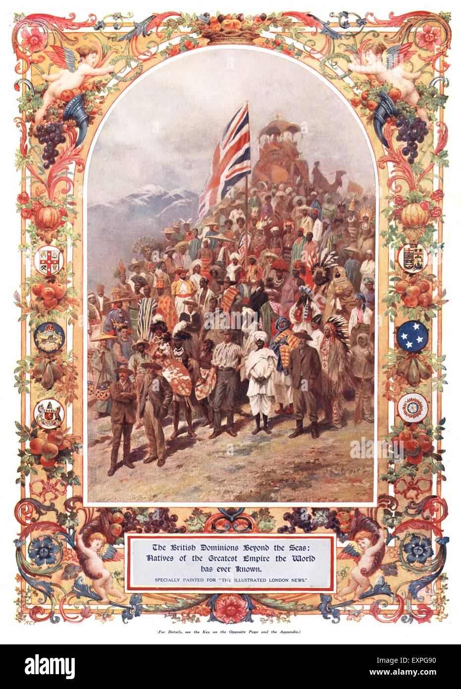 Années 1910 Le magazine britannique Empire britannique plaque Banque D'Images