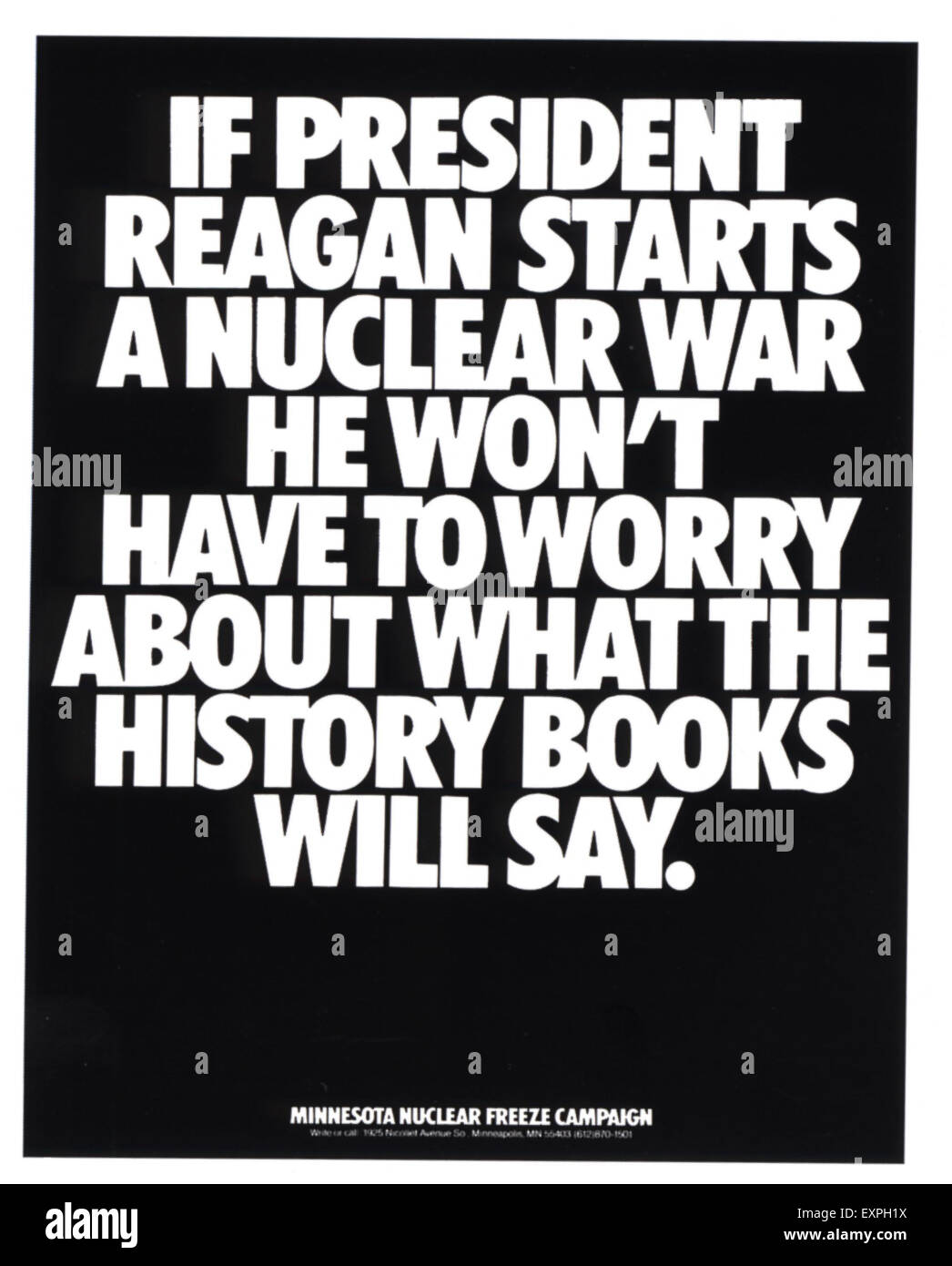 1990 USA Anti-War poster Banque D'Images