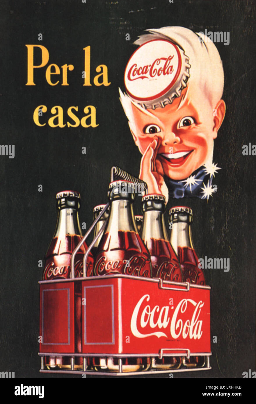 1940 Italie Coca-Cola annonce Magazine Banque D'Images