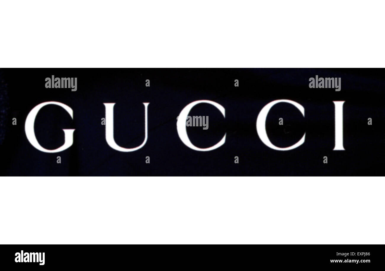 Années 1990 Logo Gucci UK Banque D'Images