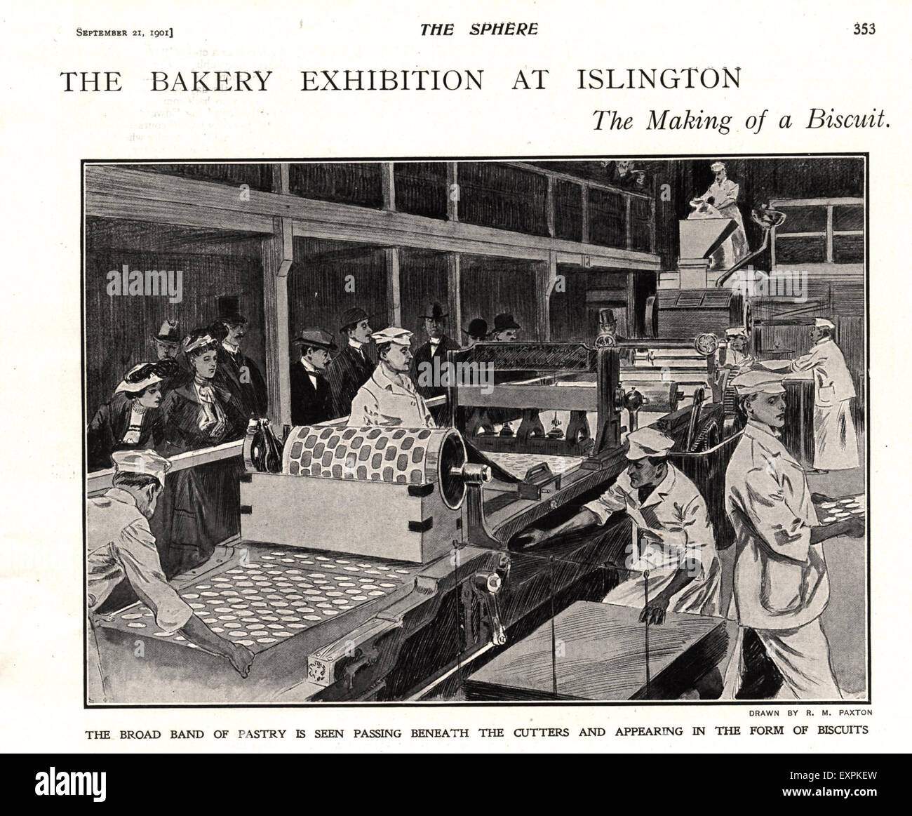 1900s UK Biscuits Cuisson Plaque Magazine Banque D'Images