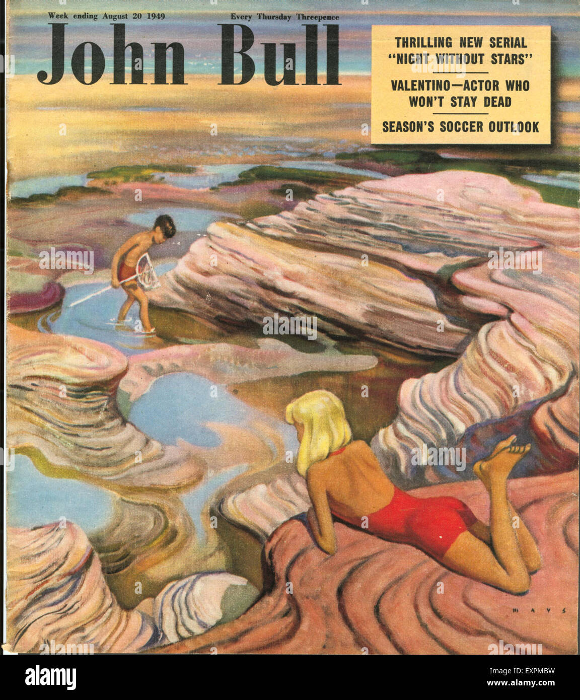 1940 Couverture du magazine britannique John Bull Banque D'Images