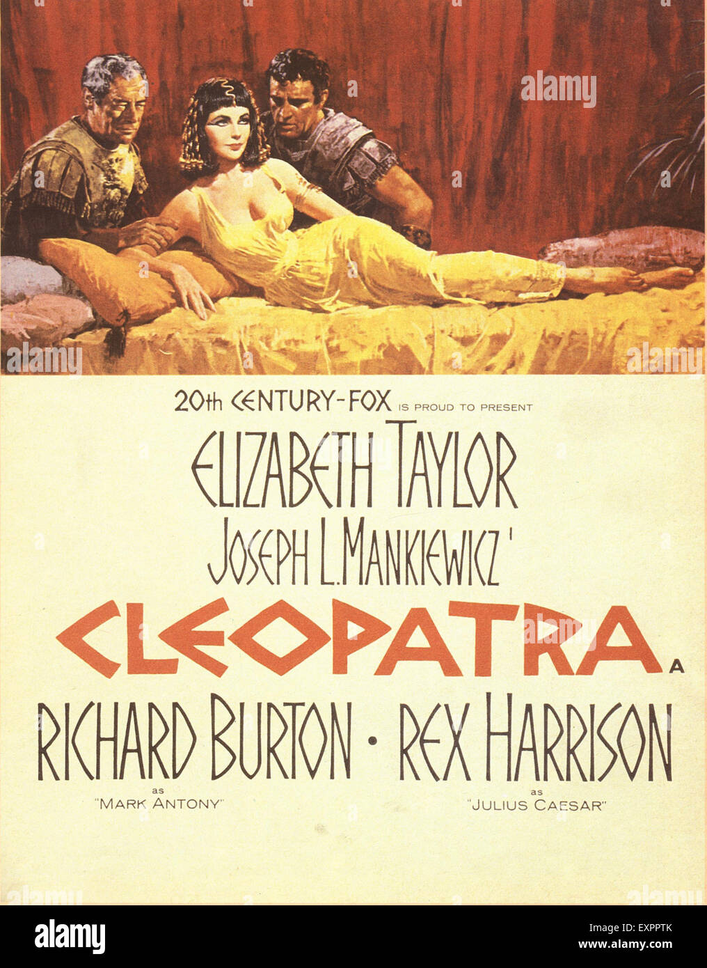 1960 USA Cléopâtre affiche de film Banque D'Images