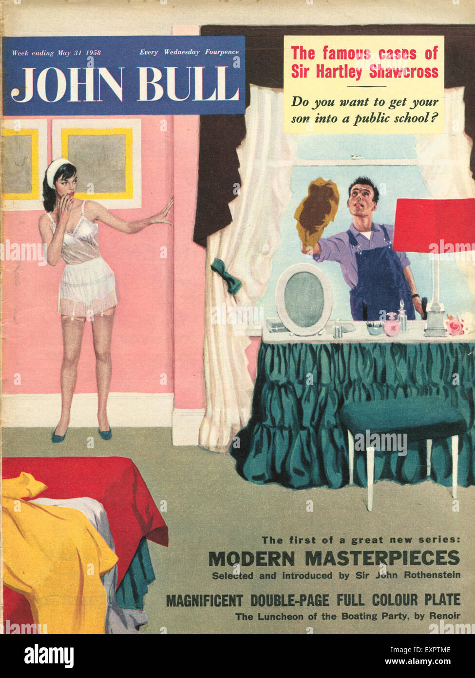 1950 Couverture du magazine britannique John Bull Banque D'Images