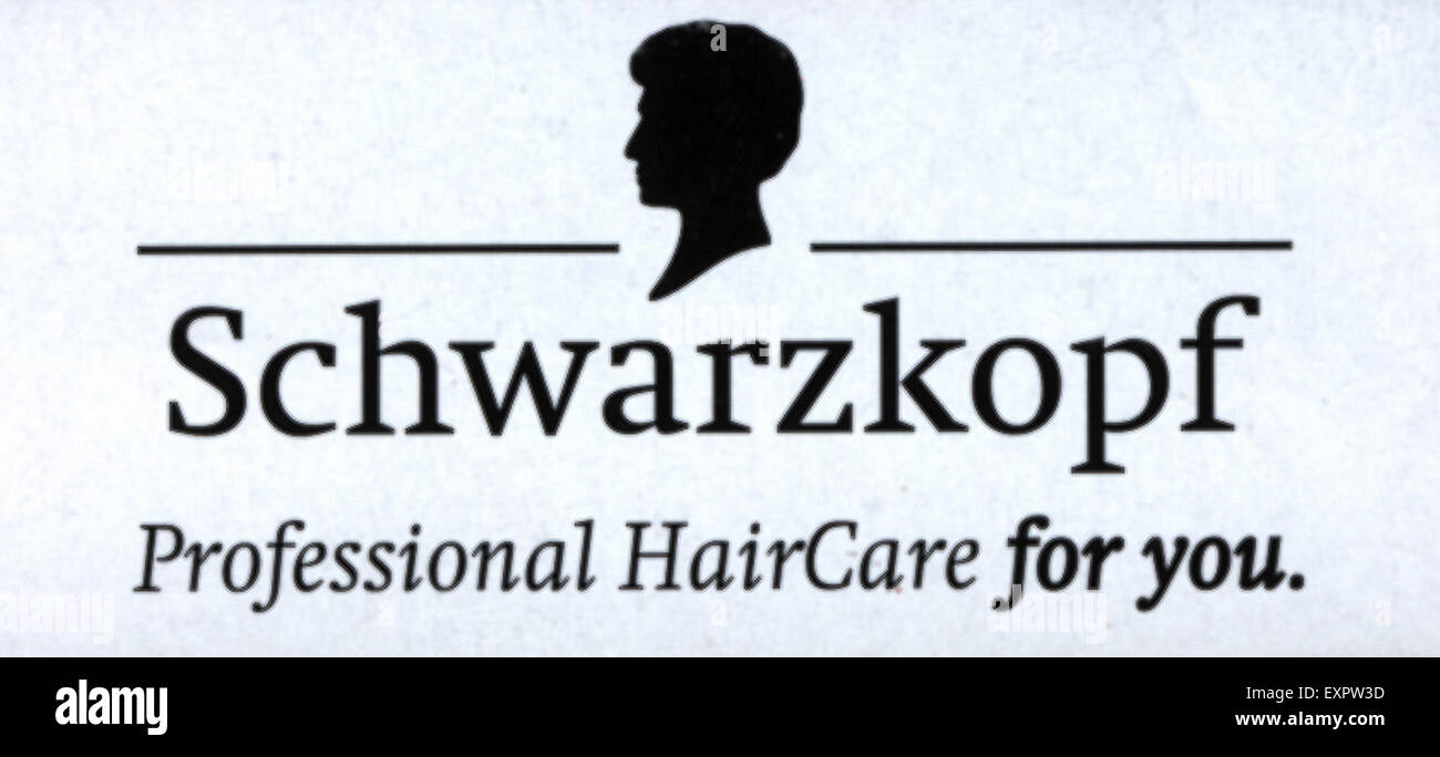 2000s UK Logo Schwarzkopf Banque D'Images