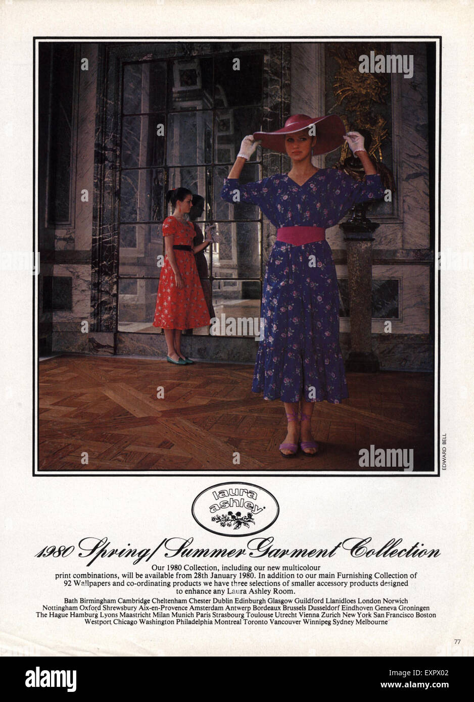 1980 UK Magazine annonce Vêtements Laura Ashley Photo Stock - Alamy