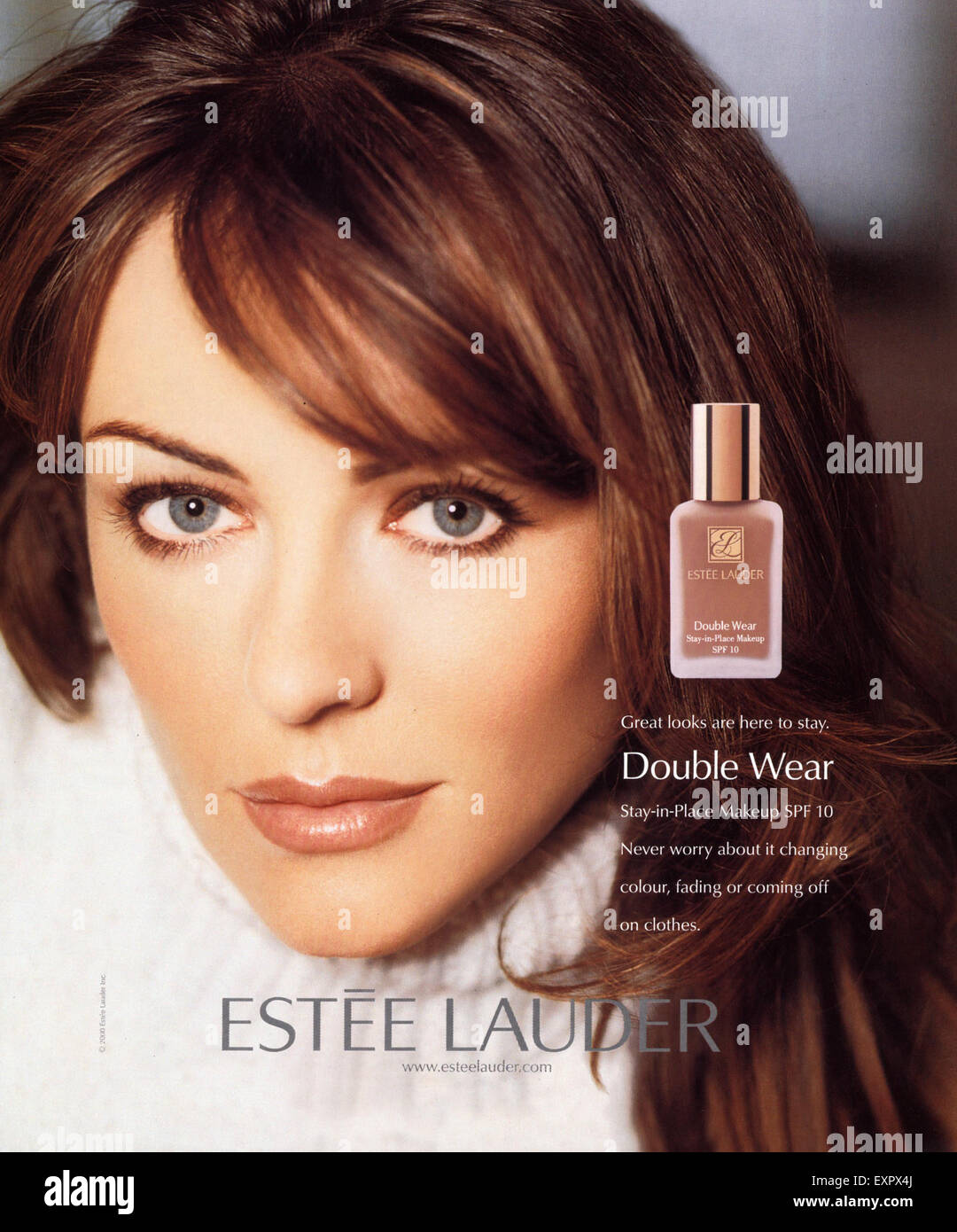 2000s UK Estee Lauder Annonce magazine Banque D'Images