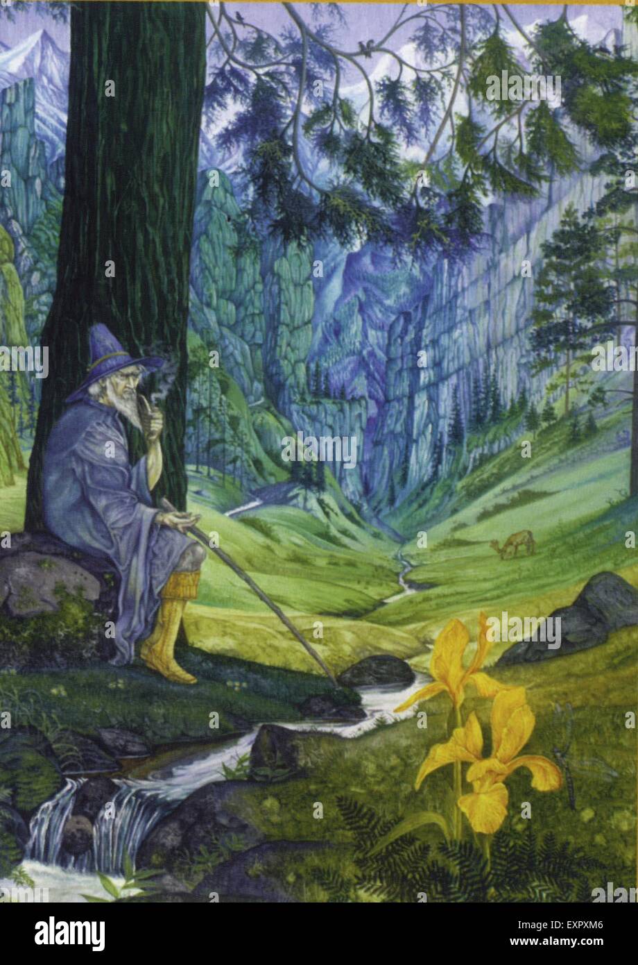 1920 UK Seigneur des Anneaux Plaque Livre Banque D'Images