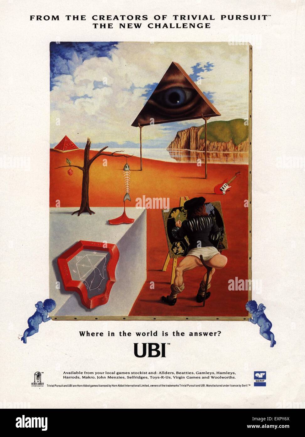 1990 UK Ubi Annonce magazine Banque D'Images