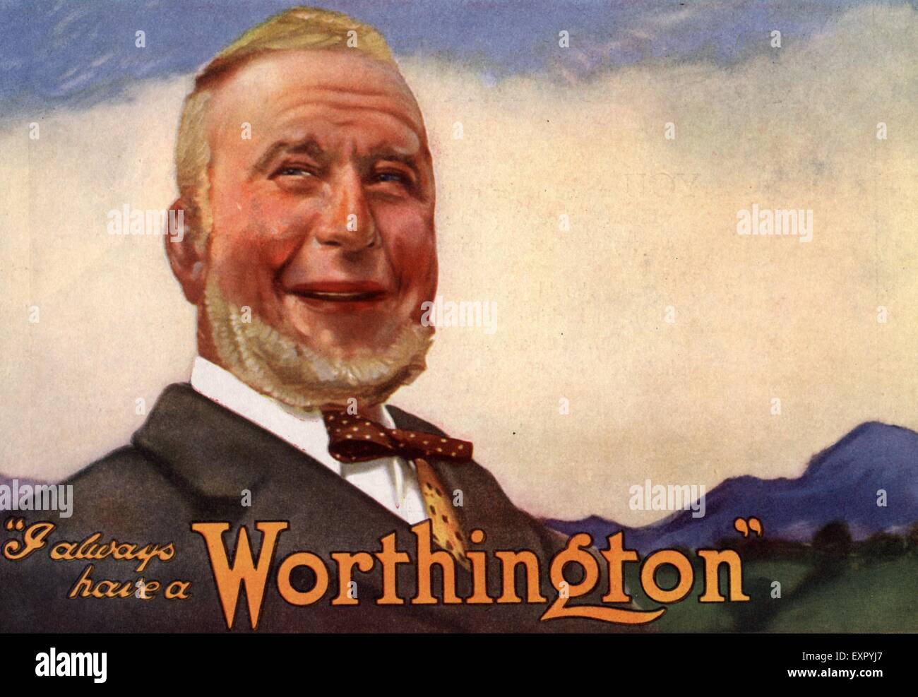 1910s UK Magazine annonce patrouilles Worthington Banque D'Images