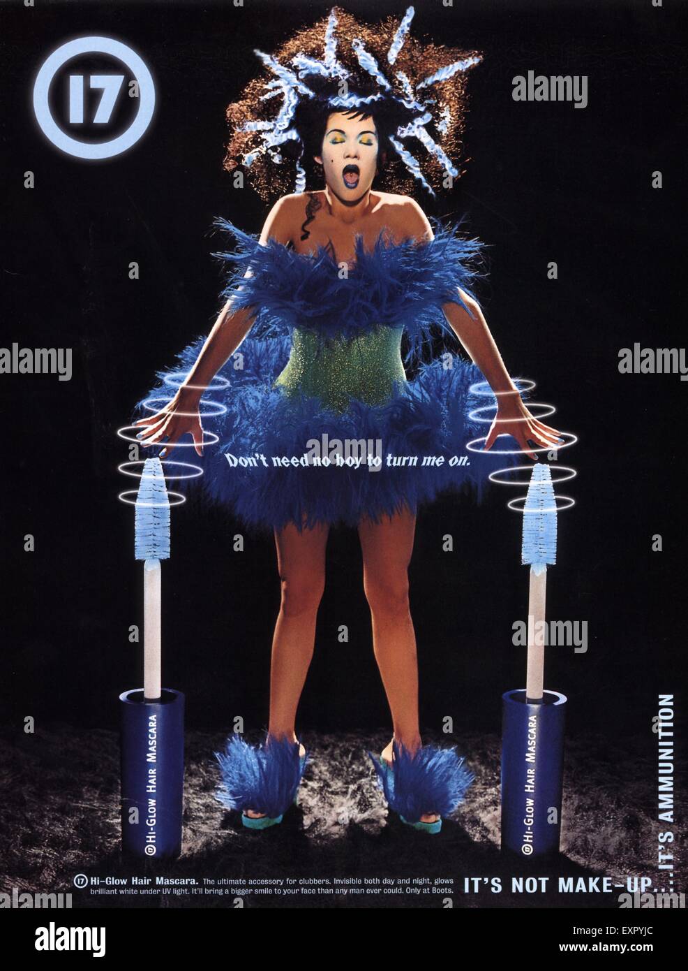 1990 UK Boots No17 Magazine Advert Banque D'Images 1990 UK Boots No17 Magazine Advert Banque D'Images