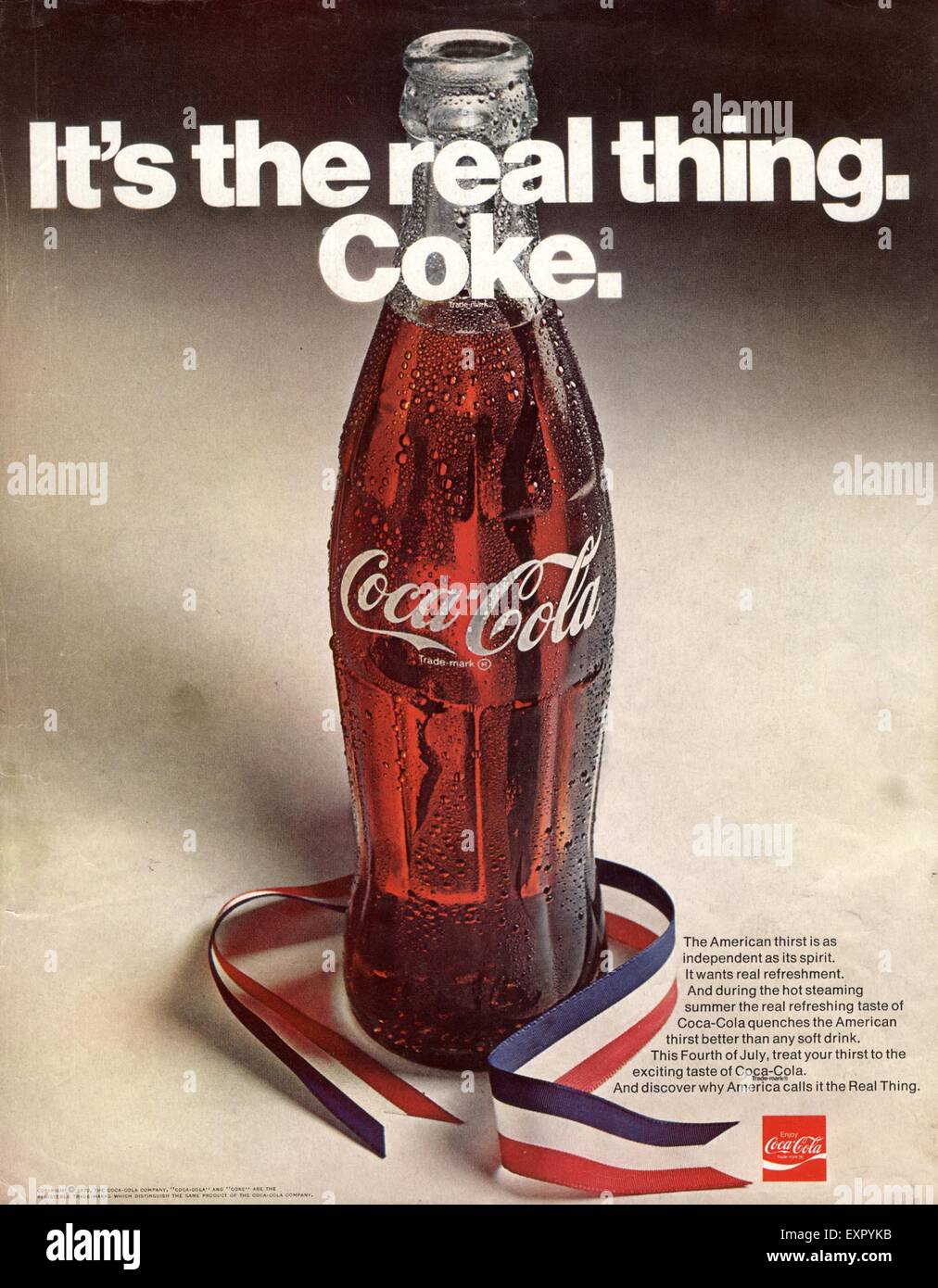 1970 USA Magazine Coca-Cola annonce Photo Stock - Alamy