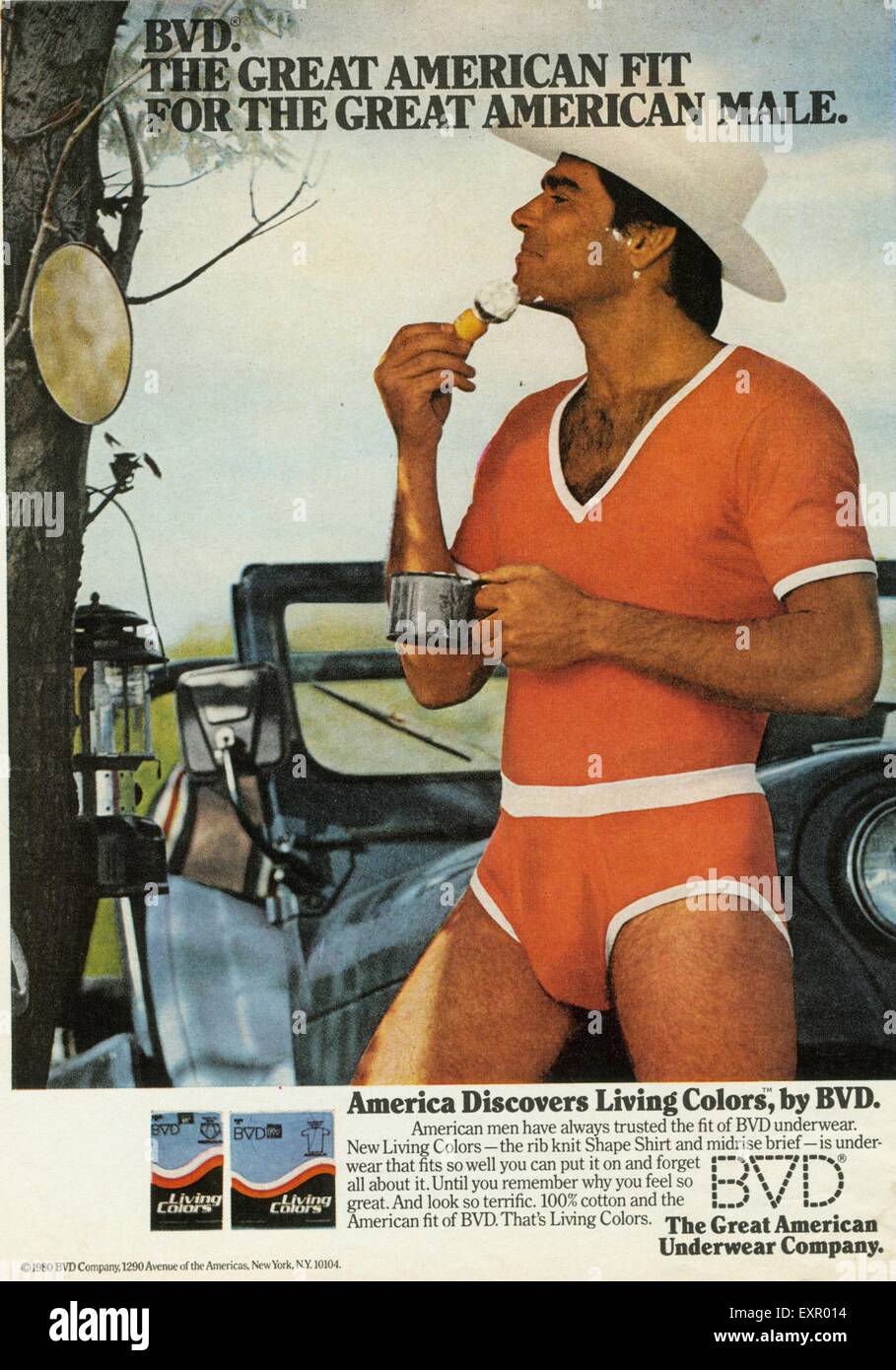 1970 USA Lingerie Magazine Advert Banque D'Images