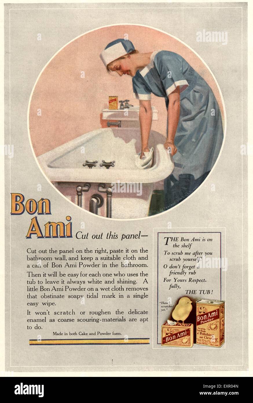 1930 USA du Bon Ami Magazine Advert Banque D'Images