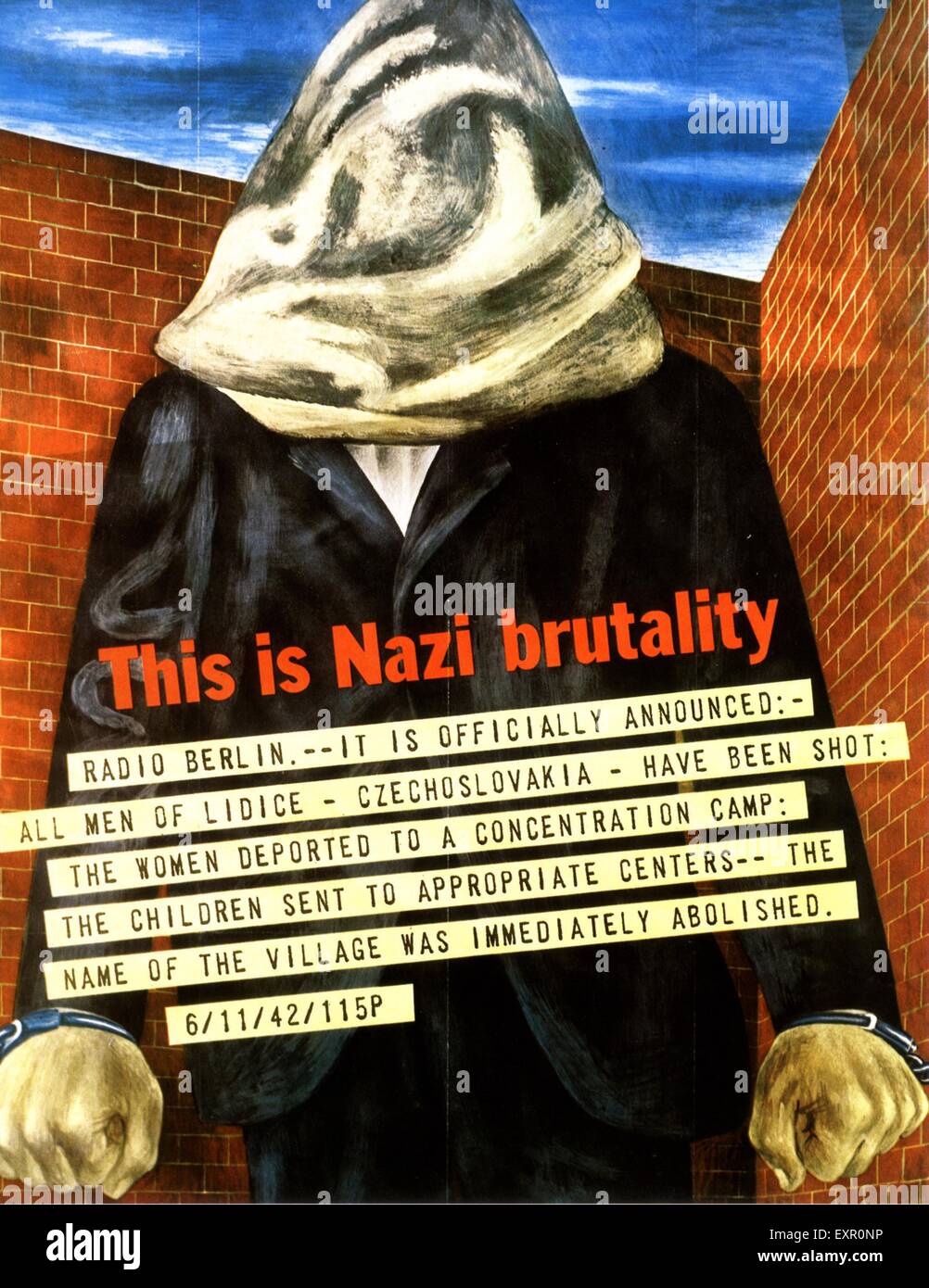 1940 USA Affiche de propagande militaire Banque D'Images