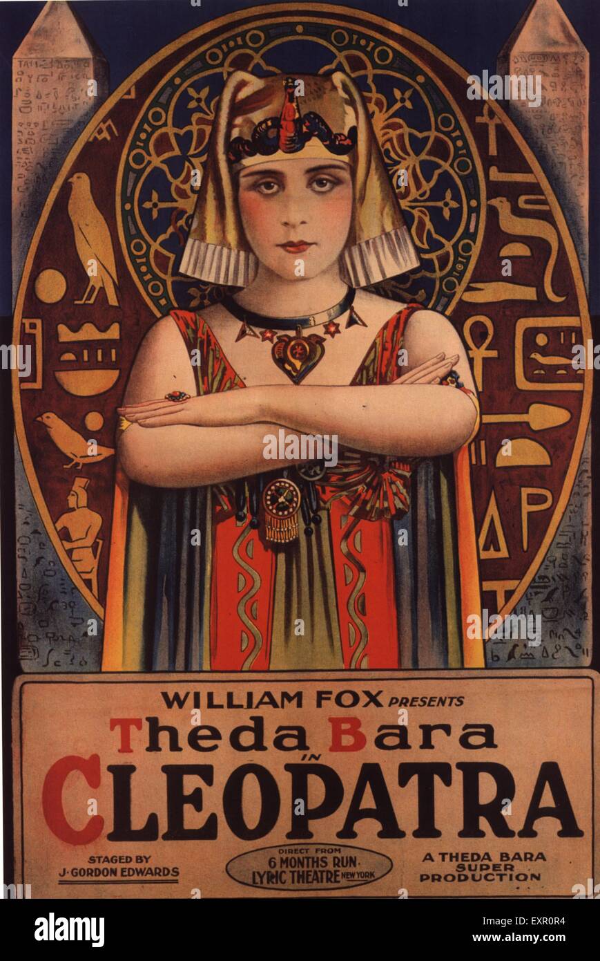 1910 USA Cléopâtre affiche de film Banque D'Images