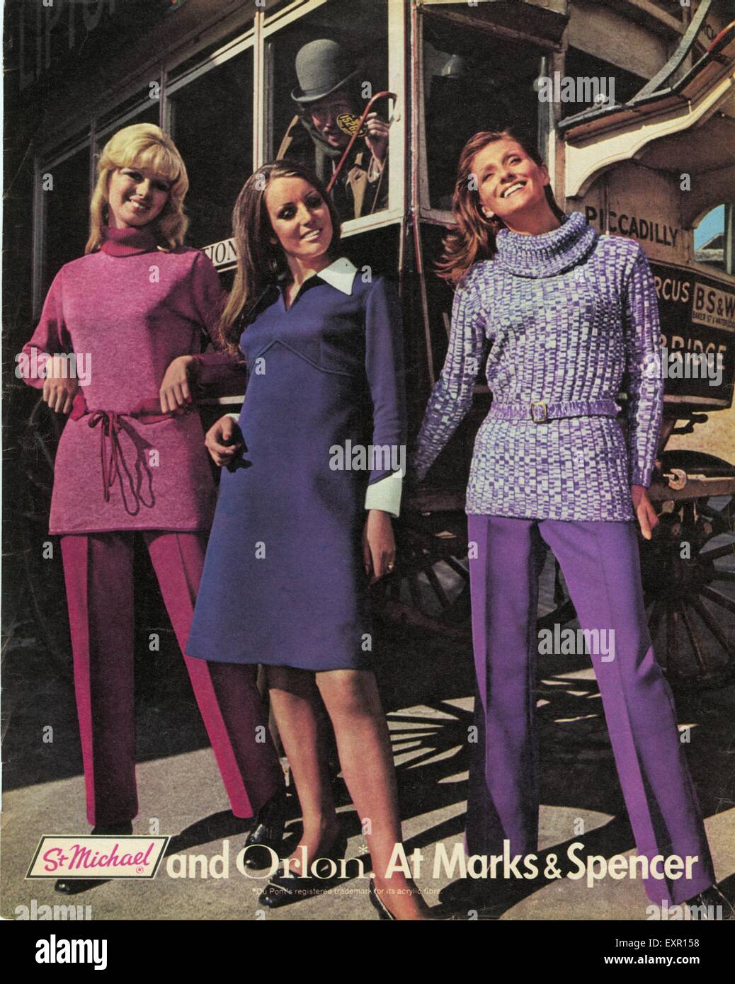 1970 UK Marks and Spencer Annonce magazine Banque D'Images