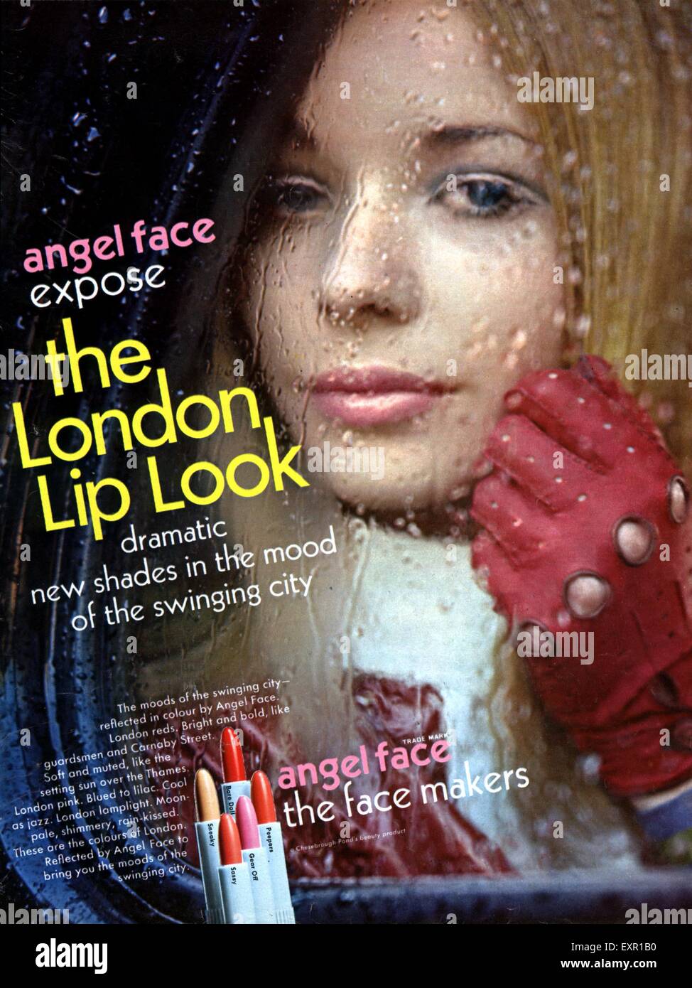 1960 UK Angel Face Magazine Advert Banque D'Images