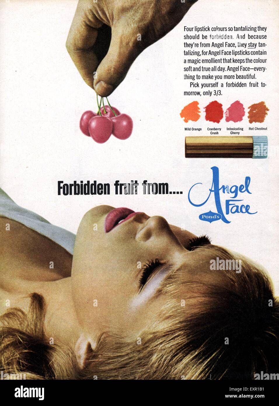 1960 UK Angel Face Magazine Advert Banque D'Images