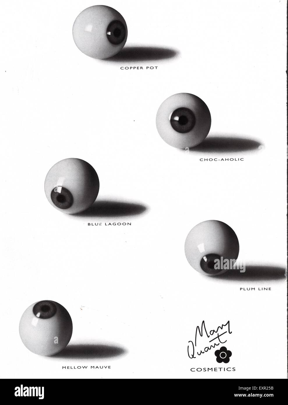 Des années 1990, Mary Quant au Royaume-Uni Annonce magazine Banque D'Images