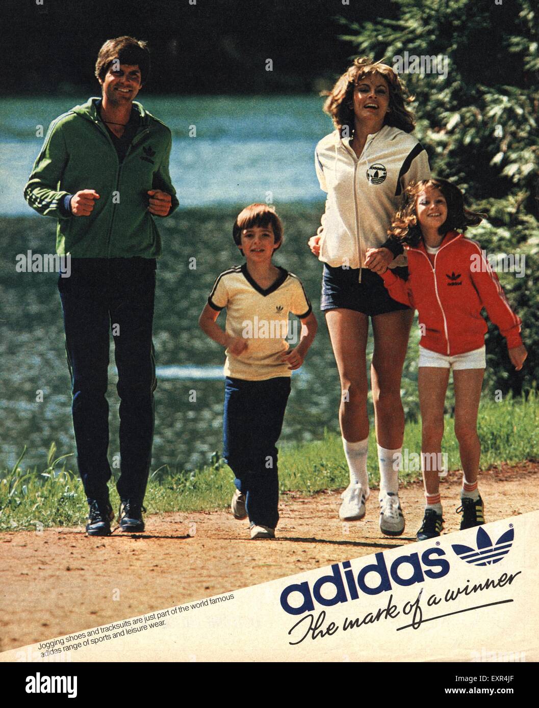 hvorfor Dolke Ledelse 1980 UK Magazine Adidas Annonce Photo Stock - Alamy