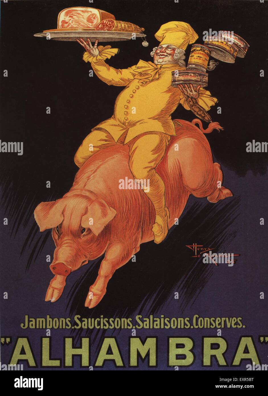 1920 UK affiche de la Alhambra Banque D'Images