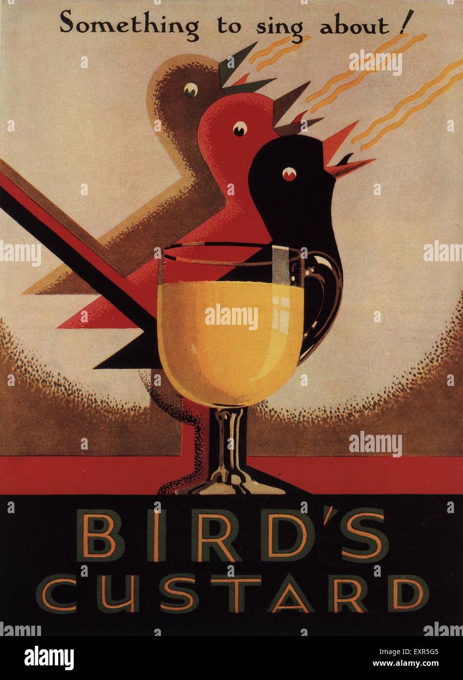 Années 1920, l'Affiche d'oiseaux du Royaume-Uni Banque D'Images
