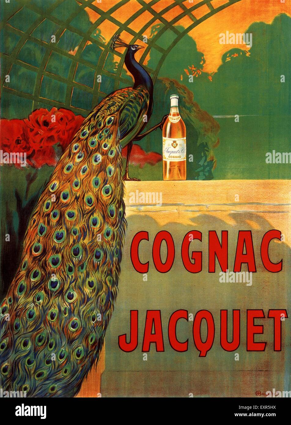 Années 1920, la France affiche de Cognac Jacquet Banque D'Images