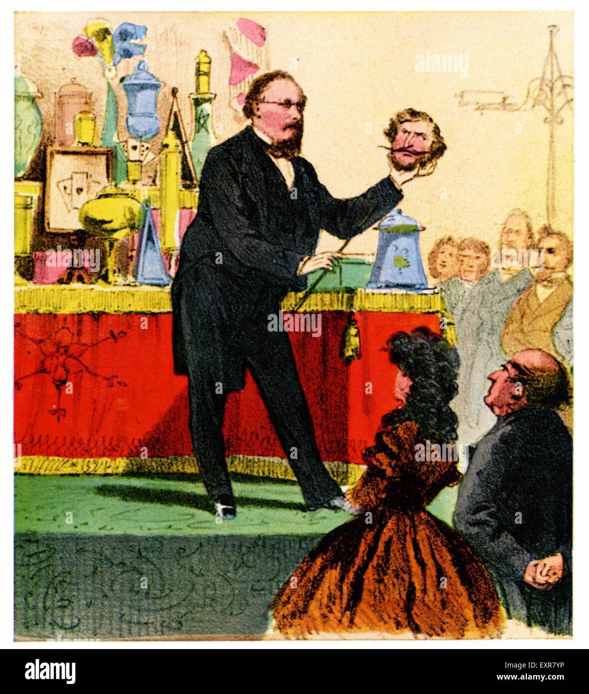 1840 & Le Magicien Poster pré UK Banque D'Images