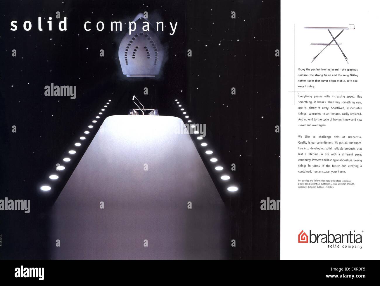 1990 UK Magazine annonce Brabenta Banque D'Images