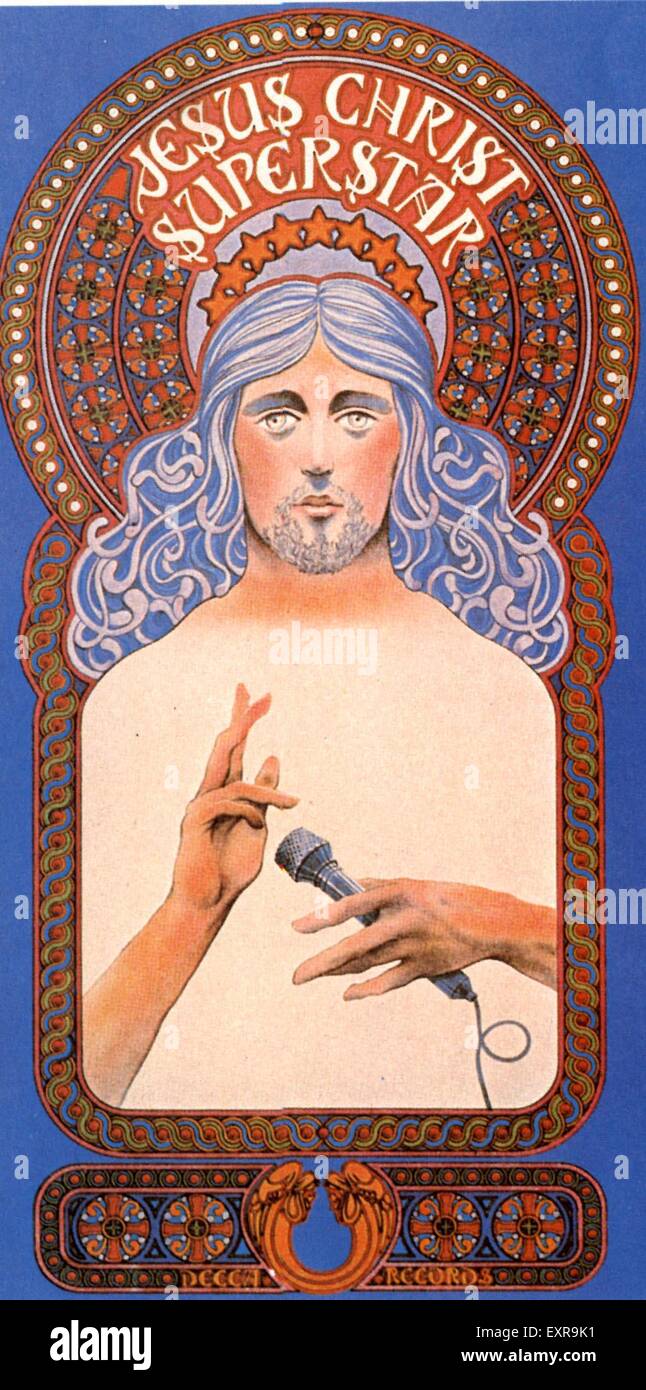 1970 USA Jésus Christ Superstar Poster Banque D'Images