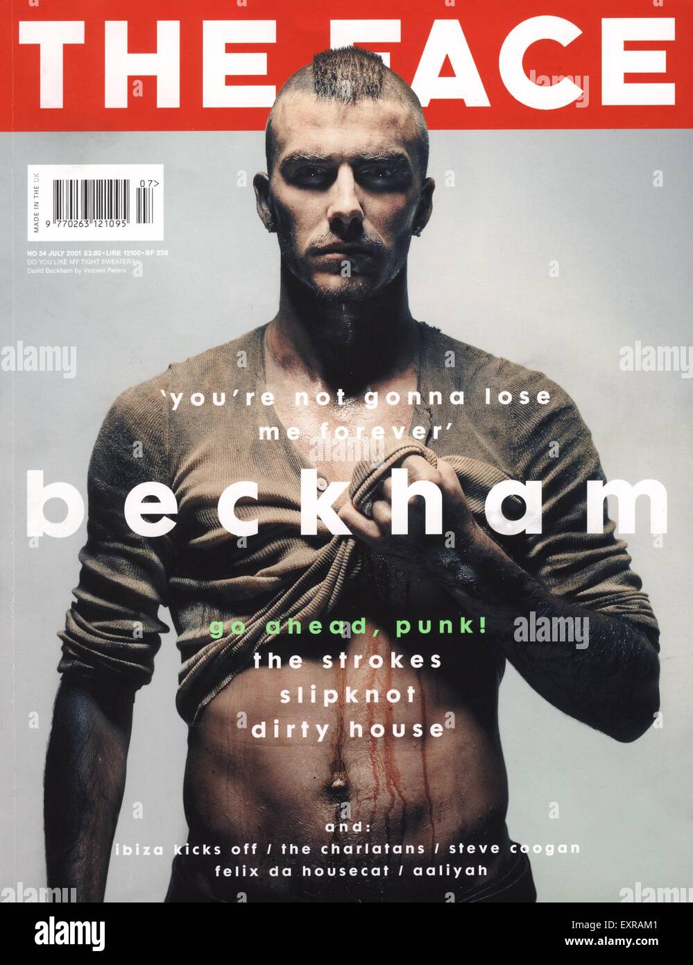 2000s UK La couverture de magazine Face Banque D'Images