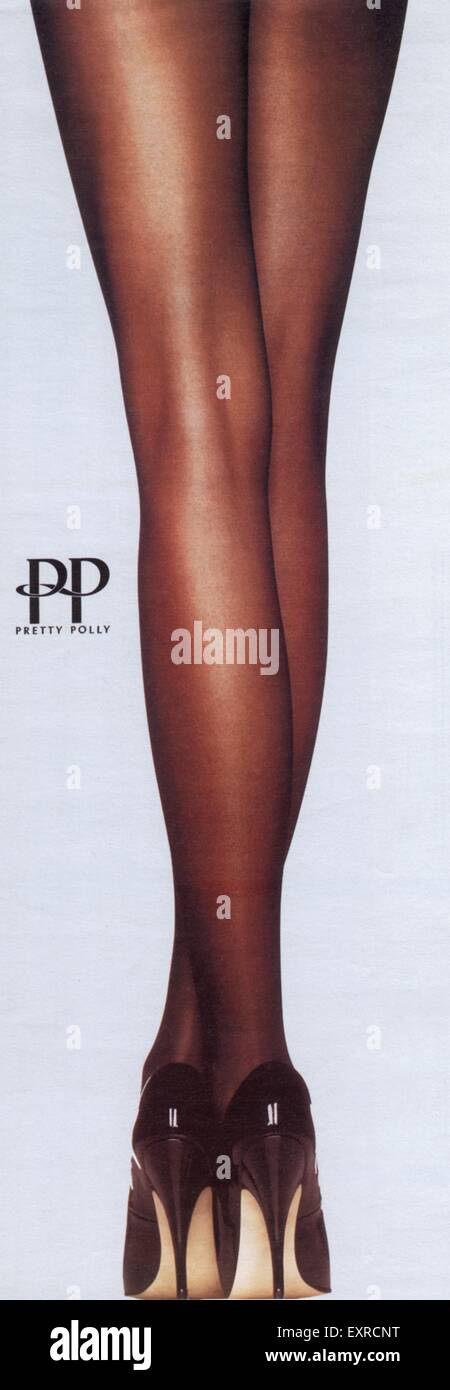1990 UK Pretty Polly Panneau d'annonce Banque D'Images