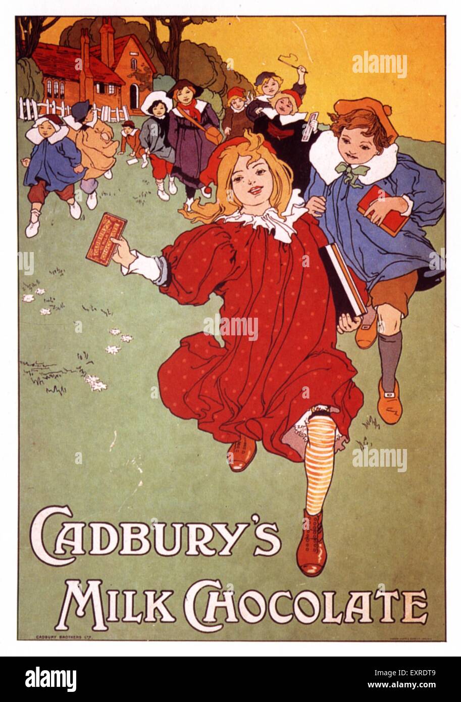 1950 UK Magazine annonce Cadburys Banque D'Images