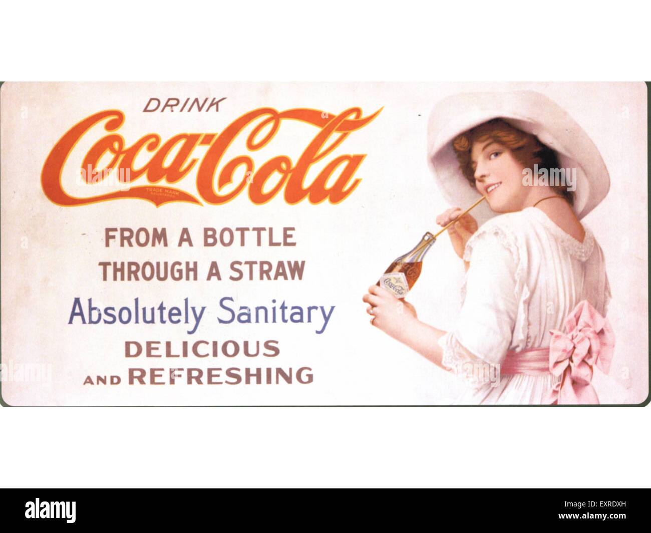 1910 USA Magazine Coca-Cola annonce Banque D'Images