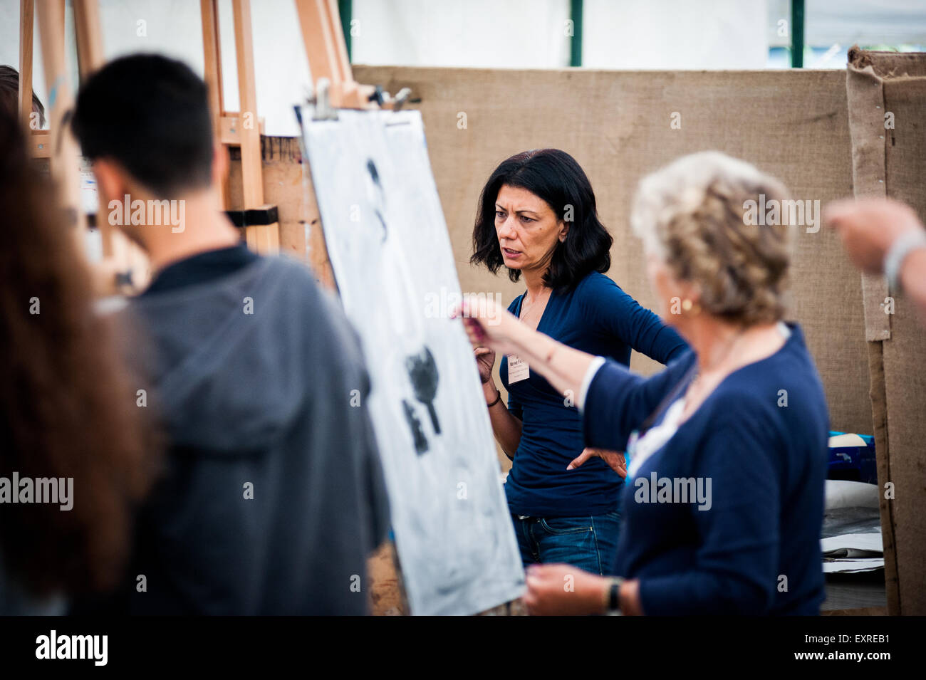 Festival Art in action à Oxfordshire Banque D'Images