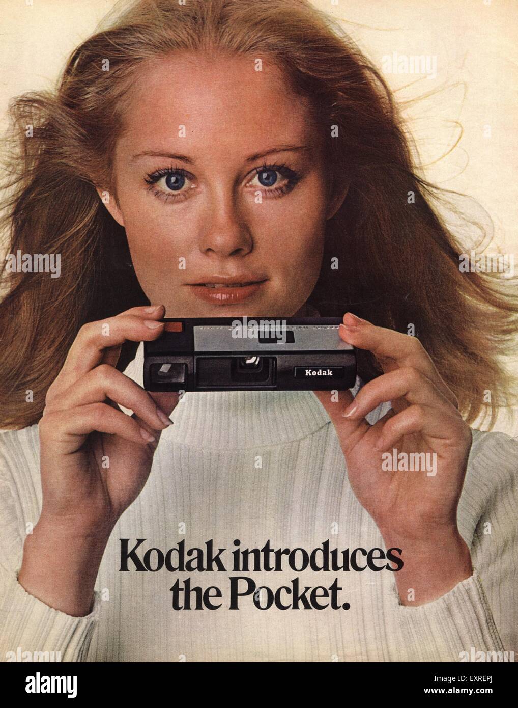 1970 USA Magazine Kodak annonce Banque D'Images