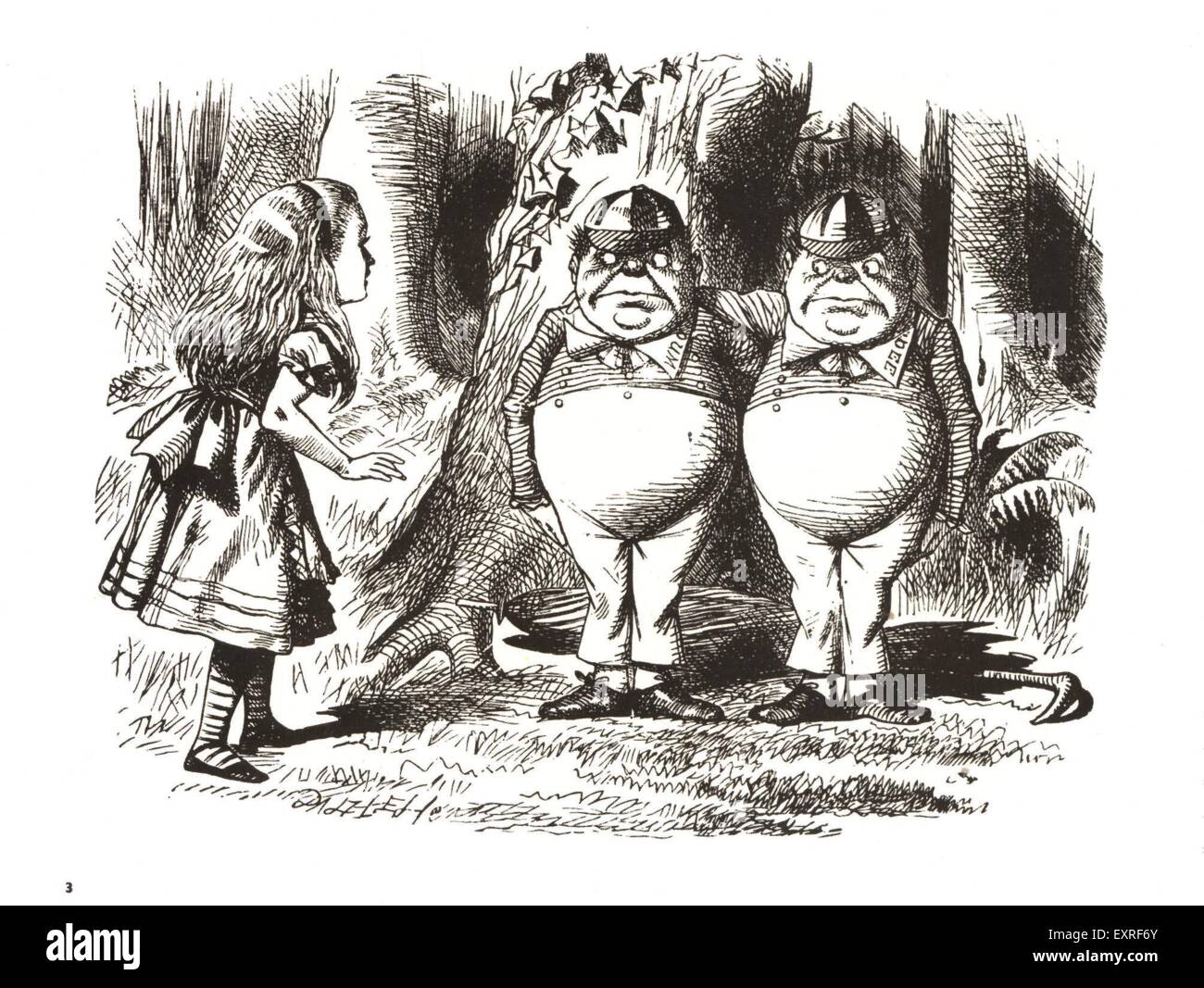 Années 1840 & Pre UK Alice In Wonderland Book Plate Banque D'Images