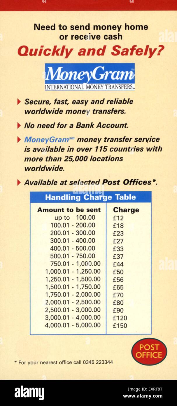2000s UK Annonce Magazine Bureau de poste Banque D'Images