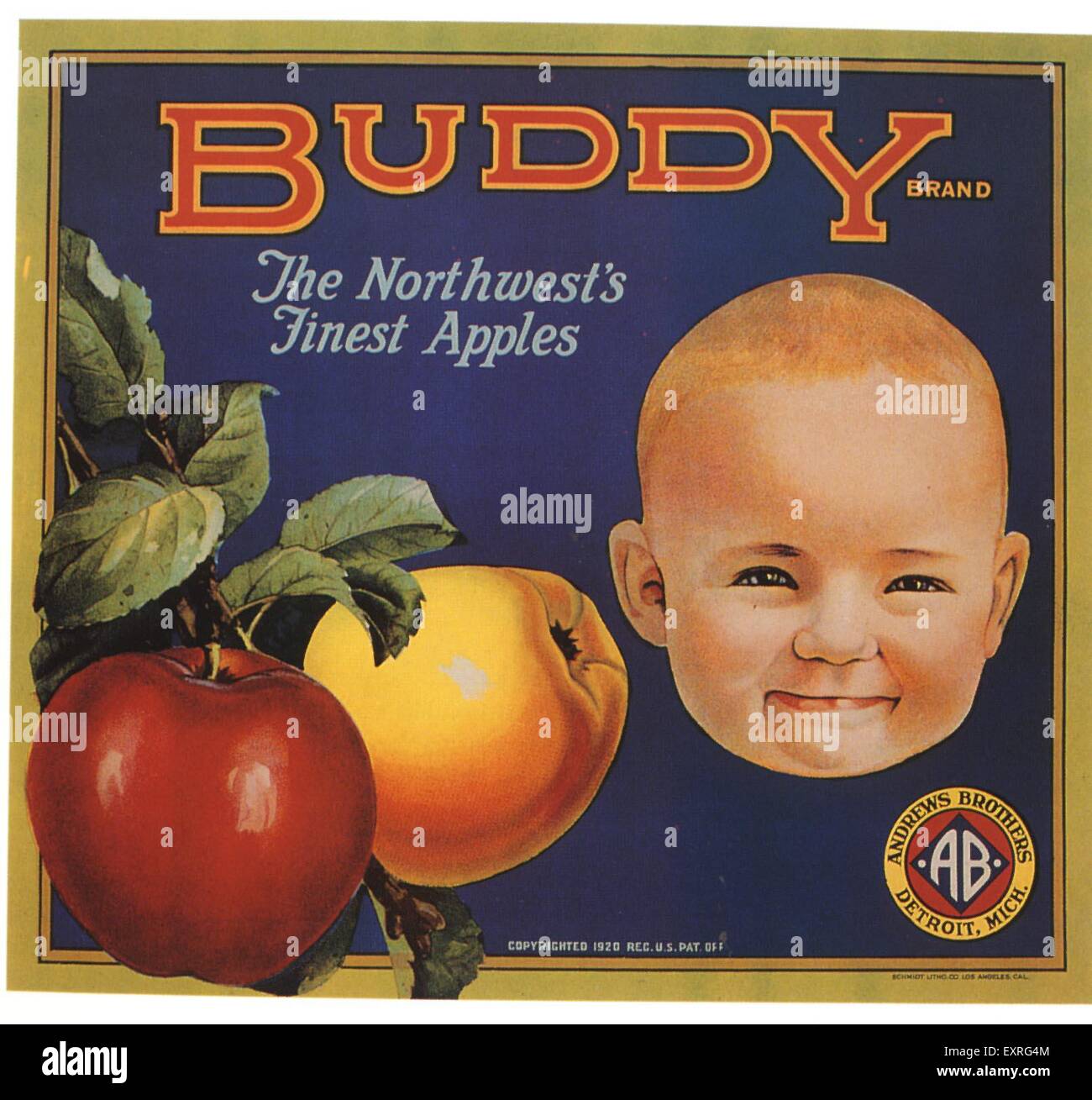 1920 USA Buddy Poster Banque D'Images