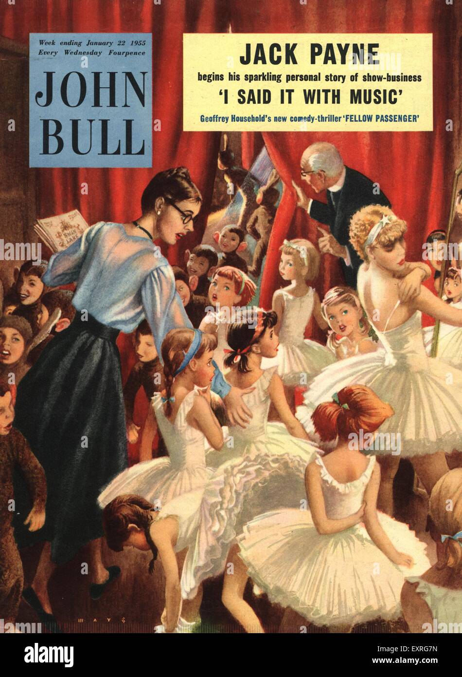 1950 Couverture du magazine britannique John Bull Banque D'Images