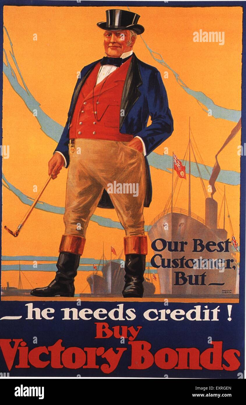 1910 USA John Bull Poster Banque D'Images