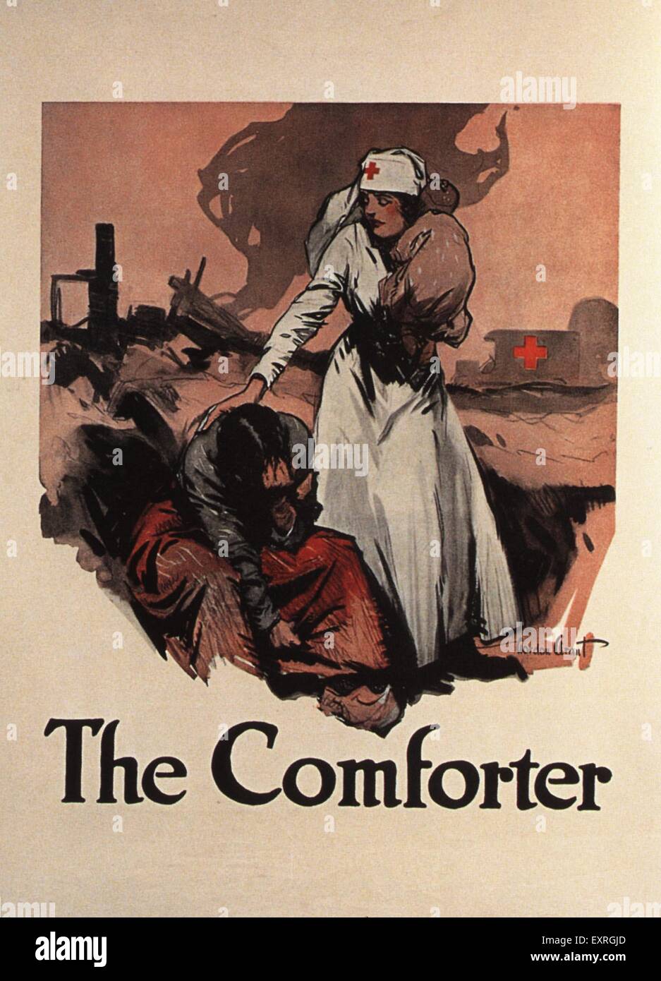 1910 USA WW1 Infirmières Croix-rouge Poster Banque D'Images