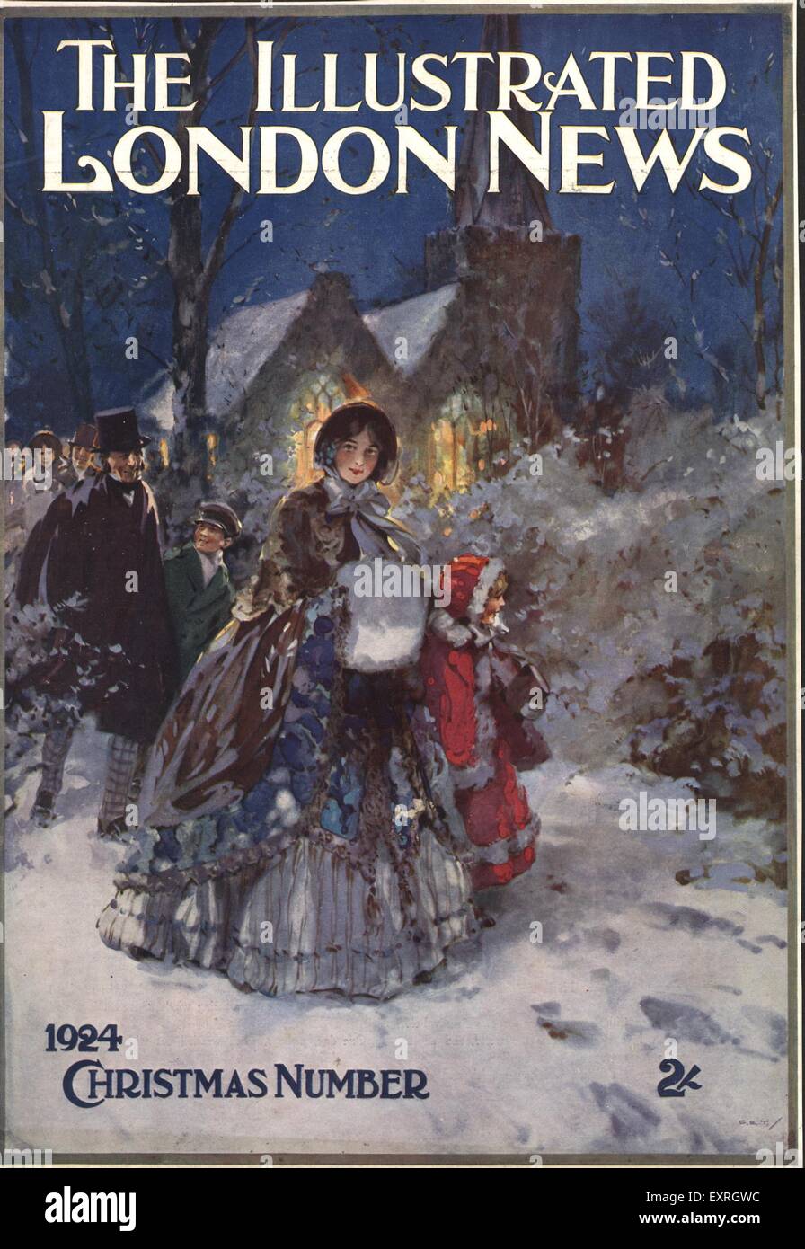 UK 1920 couverture de magazine de Noël Photo Stock - Alamy