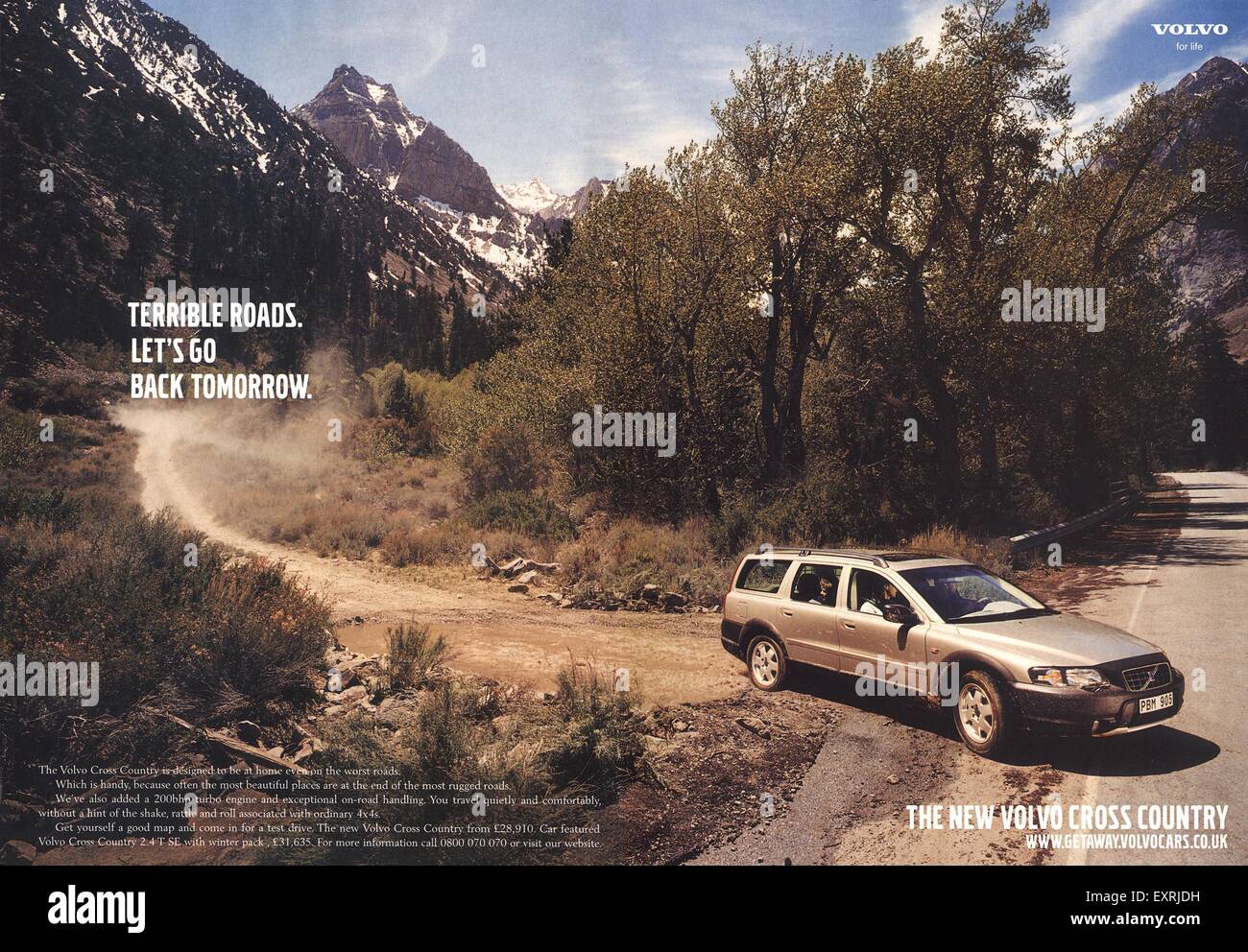 2000s UK Magazine Volvo Annonce Banque D'Images