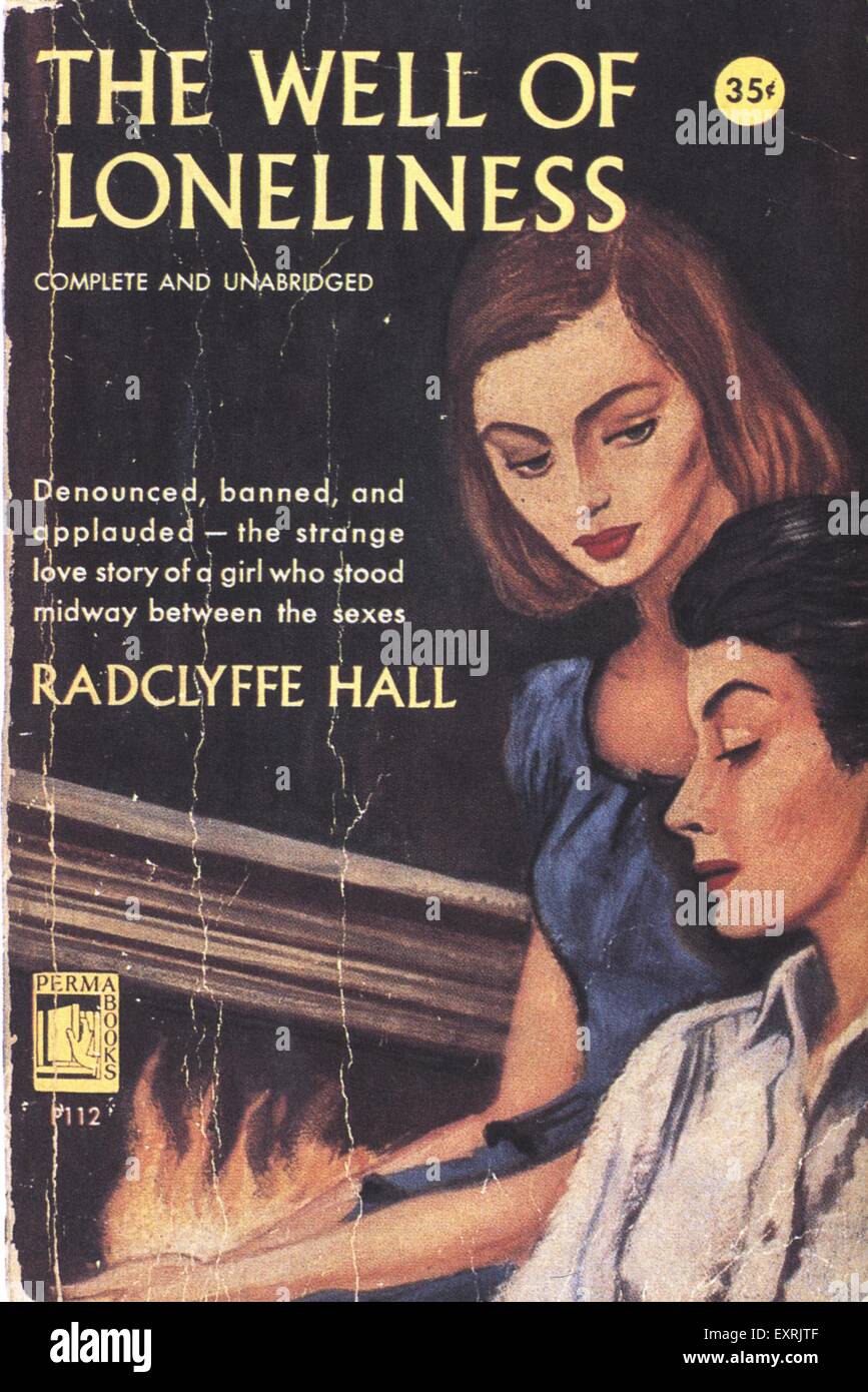 1950 USA Le puits de solitude de Radclyffe Hall Couverture de livre Banque D'Images