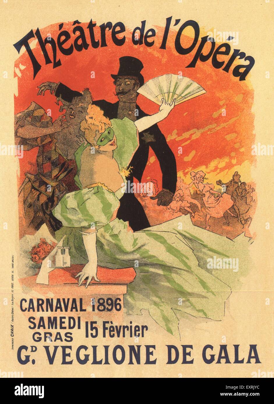 Années 1900, la France affiche de l'Opéra de Paris Banque D'Images