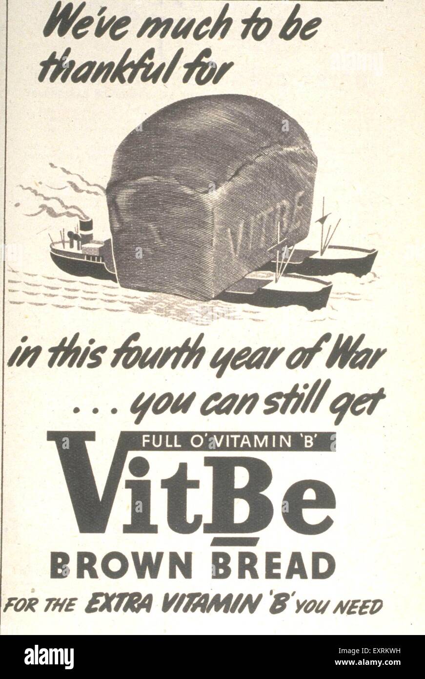 1940 UK Magazine annonce Vitbe Banque D'Images